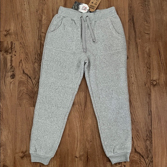NWT Avalanche Faux Shearling Lined Joggers Soft Knit Sweatpants - Picture 1 of 10
